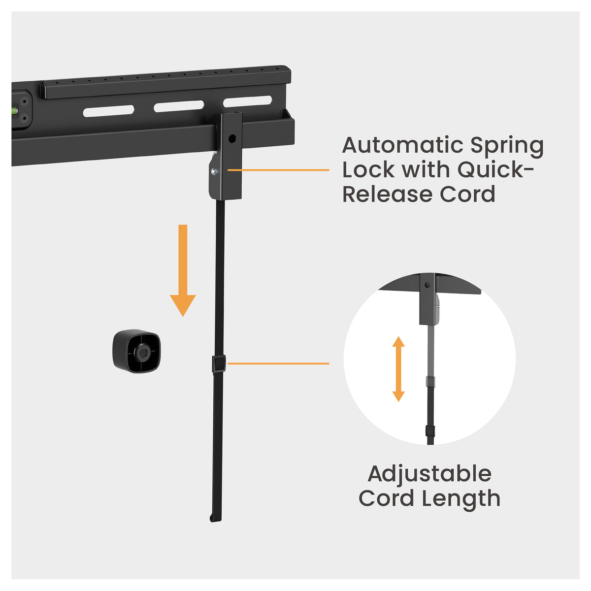 Equip Wandhalterung 37"-86"/1TFT NO DRILL 1Gelenk 60Kg sw