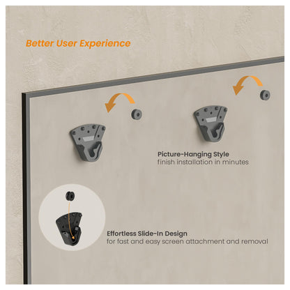 Equip Wandhalterung 32"-100"/1TFT NO DRILL 1Gelenk 75Kg sw