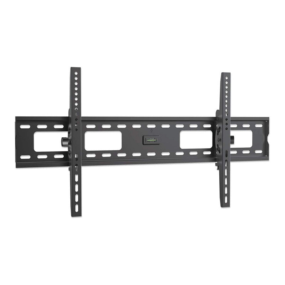 MANHATTAN Flachbildschirm-Wandhalterung neigbar Geeignet fuer Bildschirme von 94cm bis 215,9cm 37 bis 85 Zoll Farbe schwarz