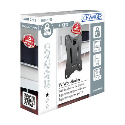 Schwaiger Wandhalterung TV 13"-29" Max.25KG Schwarz