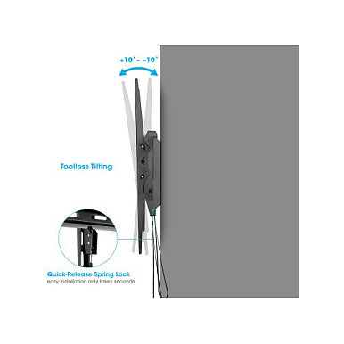 MANHATTAN TV-Wandhalterung fr Grossbildschirme von 152,4 bis 304,8cm von 60 bis 120Zoll und bis zu 120kg +/-10 Grad neigbar schwarz