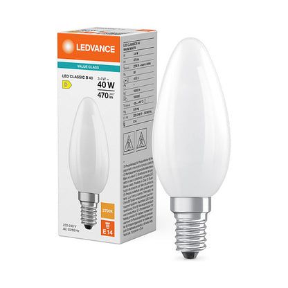 Osram LED Classic B 40 Filament P 3.4W 827 Frosted E14 LED-Lampen, klassische Mini