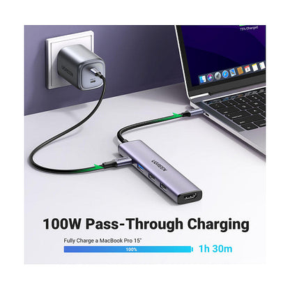 UGREEN CM478 5-in-1 100W PD USB-C Hub 1x HDMI 1x USB-C PD IN 2x USB-A 2.0 1x USB-A 3.0