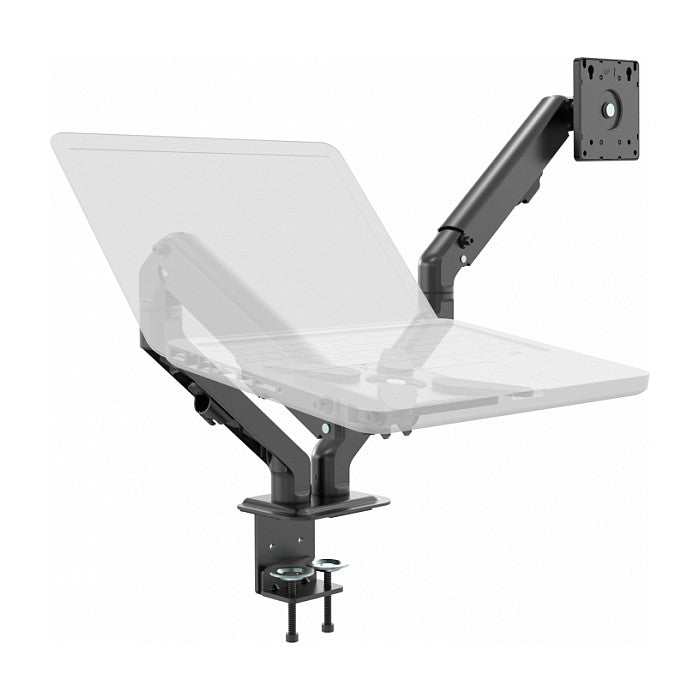 - passt fr zwei Displays 17 bis 27" mit VESA-Gren 75 x 75 oder 100 x 100 - Schnellklemme oder Durchtischbefestigung