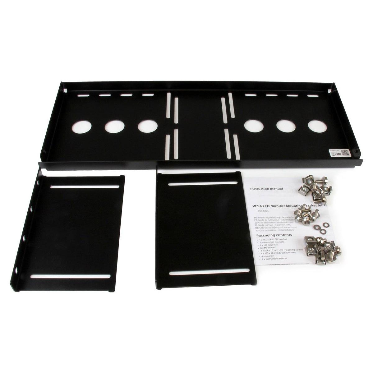 STARTECH.COM Universal LCD Monitor Vesa Halterung fr 19 Zoll Serverschrank oder Rack - Halterung fr Monitor im Server Rack
