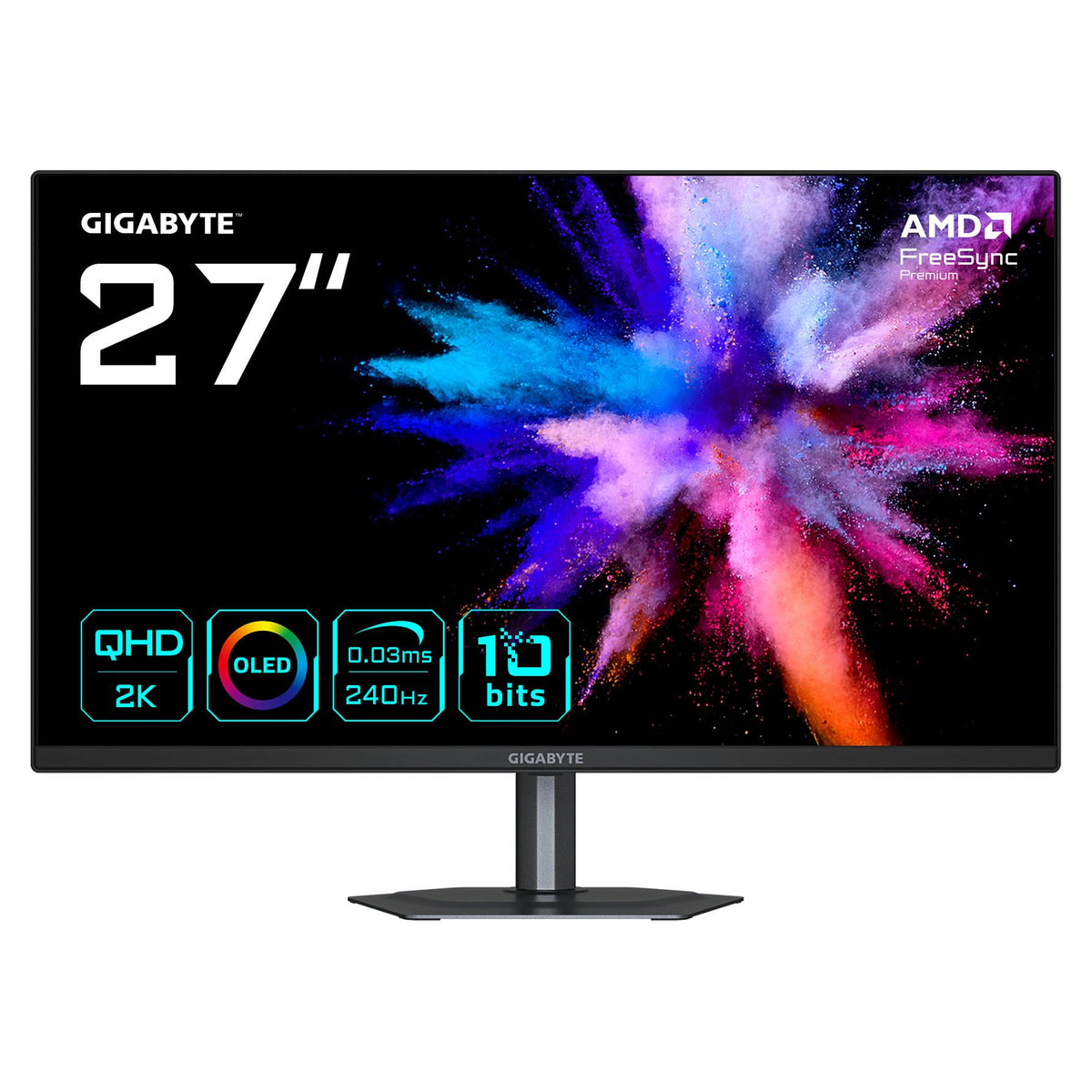 GIGABYTE GO27Q24 68,6cm 27Zoll QD-OLED Monitor 2??560x1440 240Hz 400cd/m2