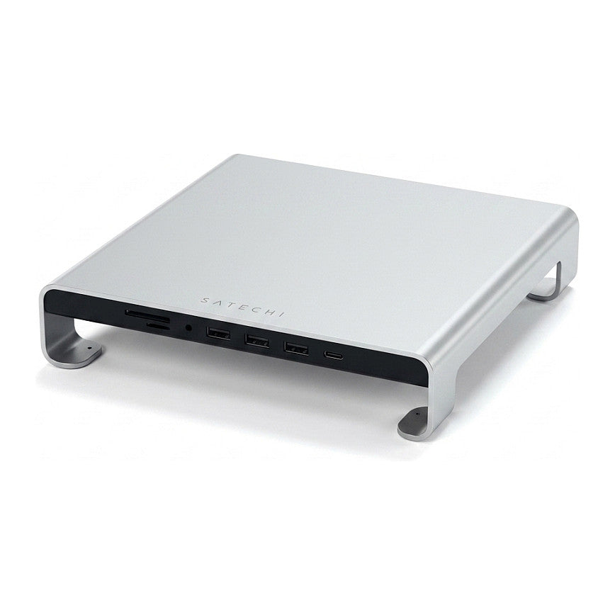 Satechi Aluminum Monitor Stand Hub for iMac silver