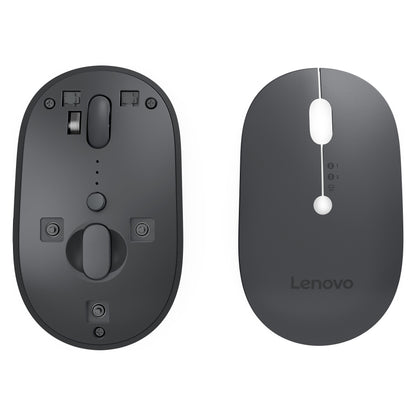 Lenovo Multi-Device - X9 Edition kabellose Maus - 2.4 GHz, Bluetooth 5.0 - grau/schwarz