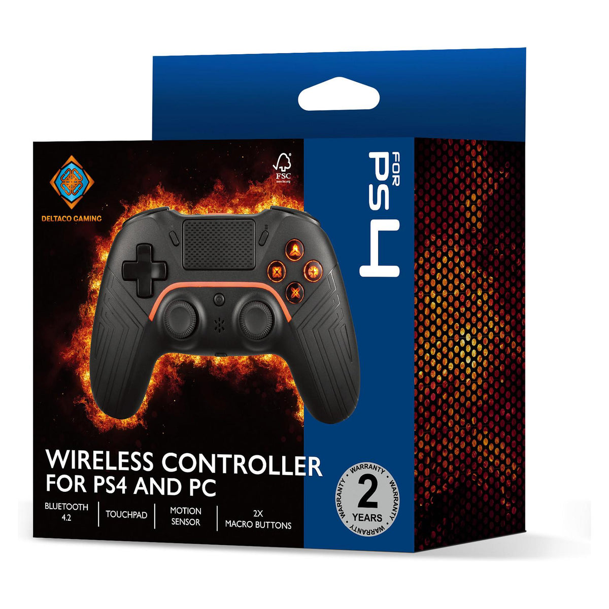 Deltaco Wireless Controller schwarz