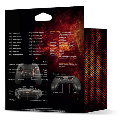 Deltaco Wireless Controller schwarz