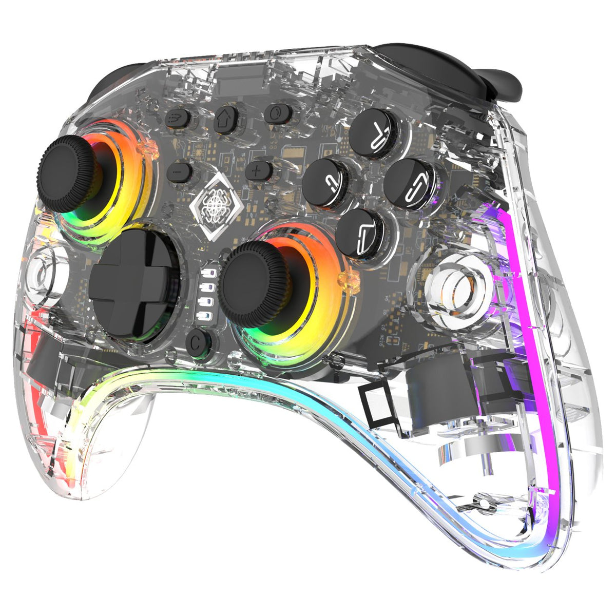 Deltaco Controller 2 C Taste RGB Wireless transparent Switch