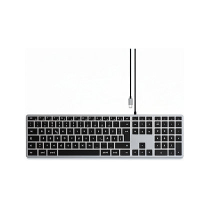 Satechi Slim W3 USB-C Wired Keyboard-DE (German)