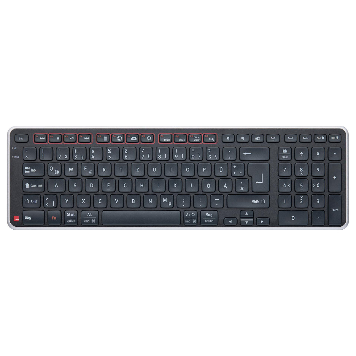 Contour Balance Tastatur wireless DE-Layout schwarz/silber retail