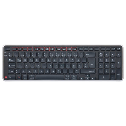 Contour Balance Tastatur wireless DE-Layout schwarz/silber retail