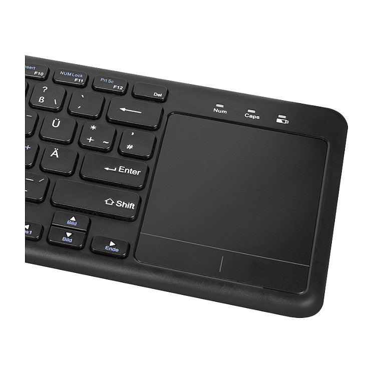Logilink Tastatur Wireless mit Touchpad, 2,4 GHz, schwarz
