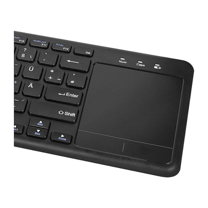 Logilink Tastatur Wireless mit Touchpad, 2,4 GHz, schwarz
