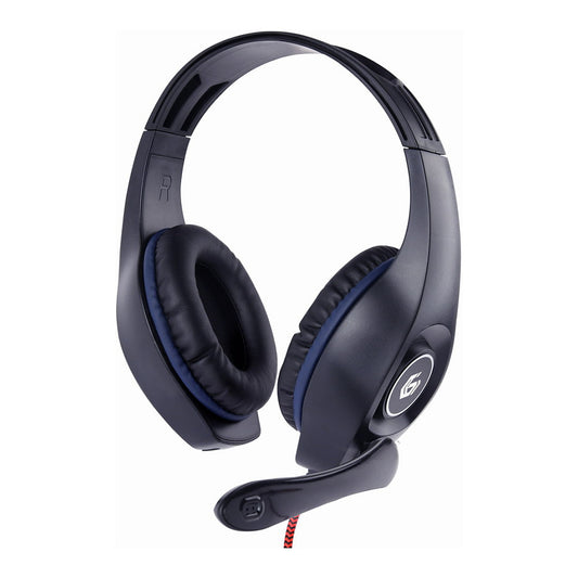 gembird Gaming-Headset Lautstärkereg, blau-schwarz, 3,5 mm