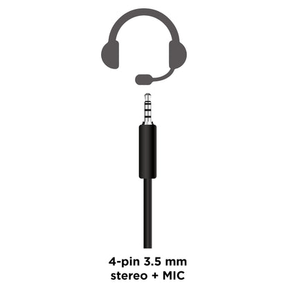 gembird Gaming-Headset Lautstärkereg, blau-schwarz, 3,5 mm