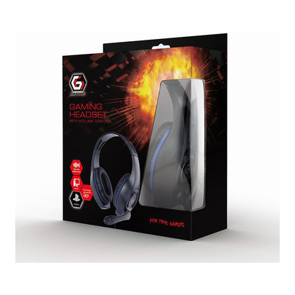 gembird Gaming-Headset Lautstärkereg, blau-schwarz, 3,5 mm