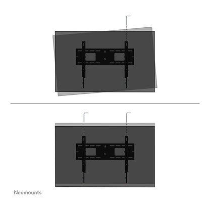 Neomounts LEVEL-750 - Befestigungskit - für TV - schwerlast - verriegelbar - Stahl - Schwarz - Bildschirmgröße: 107-218 cm (42 in-86 in)