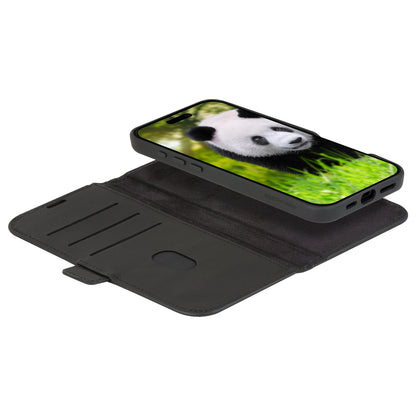 dbramante1928 Lynge - Flip-Hlle fr Mobiltelefon - MagSafe-Kompatibilitt - genarbtes Leder - Schwarz - fr Apple iPhone 16 Pro