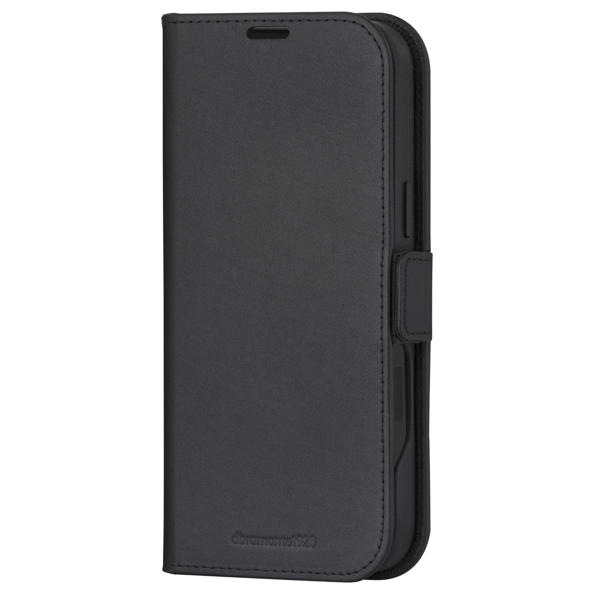 dbramante1928 Lynge - Flip-Hlle fr Mobiltelefon - MagSafe-Kompatibilitt - genarbtes Leder - Schwarz - fr Apple iPhone 16 Pro