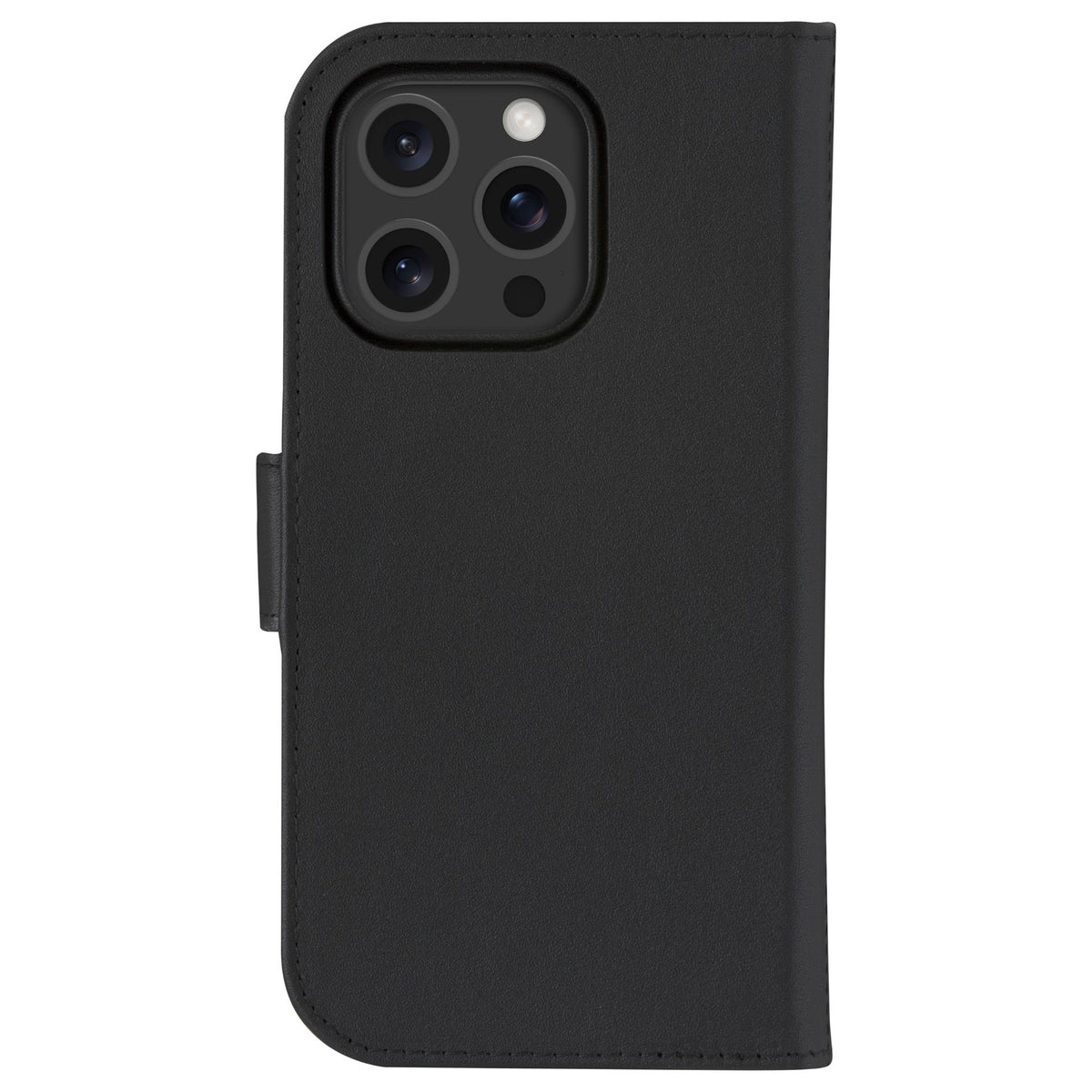 dbramante1928 Lynge - Flip-Hlle fr Mobiltelefon - MagSafe-Kompatibilitt - genarbtes Leder - Schwarz - fr Apple iPhone 16 Pro