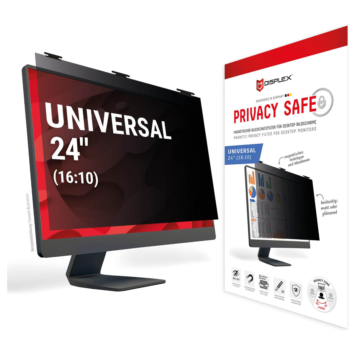DISPLEX Privacy Safe Desktop Uni 24" (16:10)