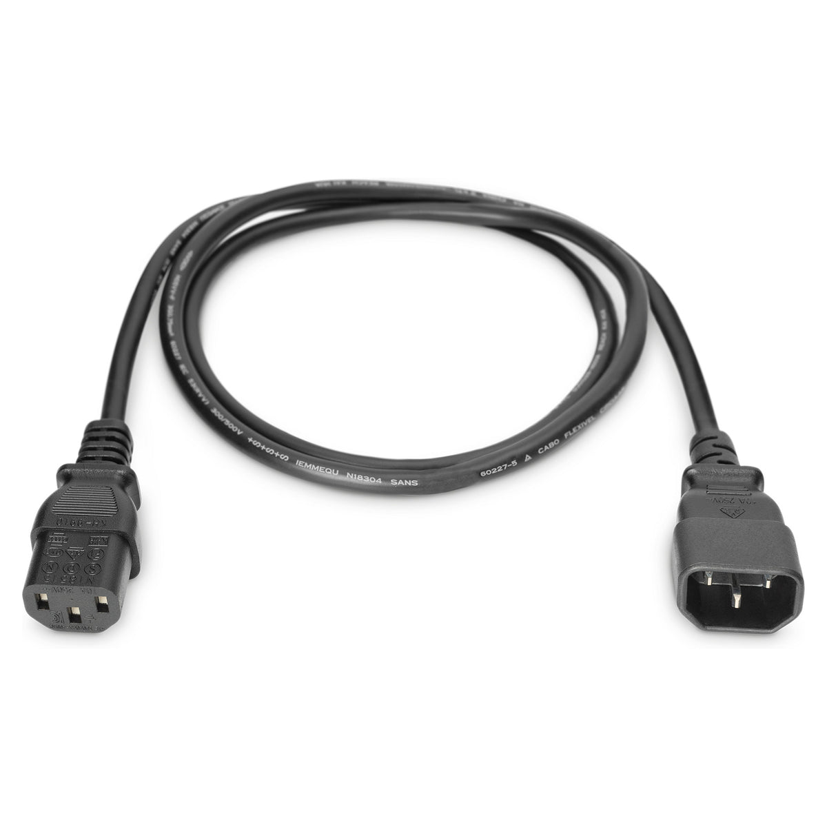 DIGITUS Netzkabelverlngerung C14 - C13 St/Bu, 5.0m