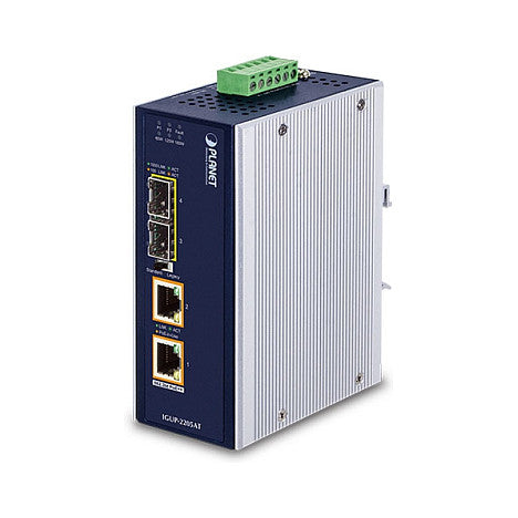 Planet IGUP-2205AT Industrial 2-Port 100/1000X SFP to 2-Port