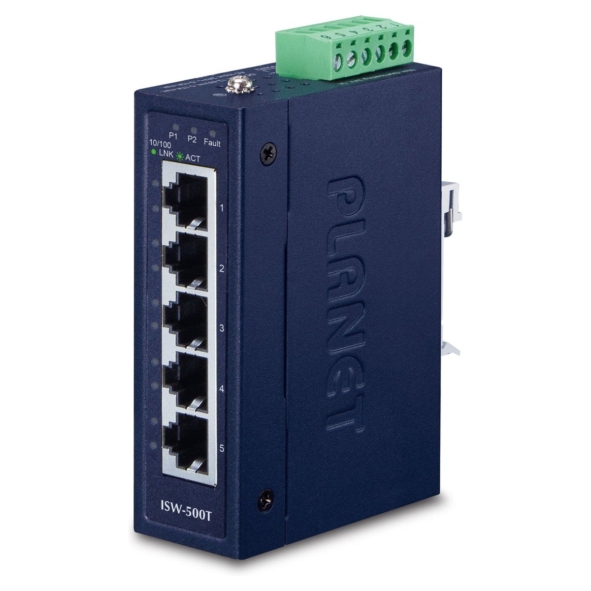 PLANET Industrial 5-Port 10/100TX Compact Ethernet Switch