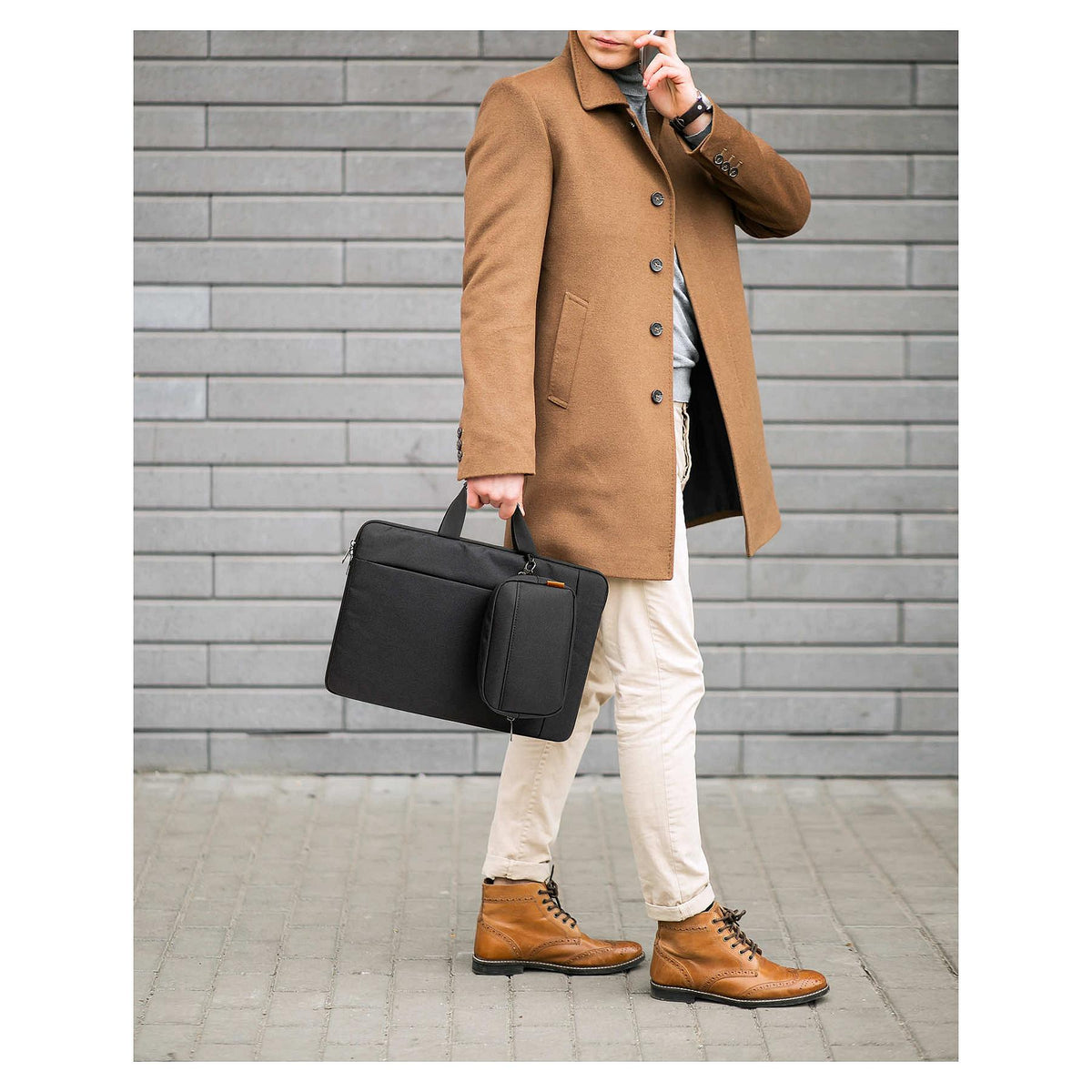 inateck Laptoptasche 15-15.6" Spritzwassergeschüzt schwarz