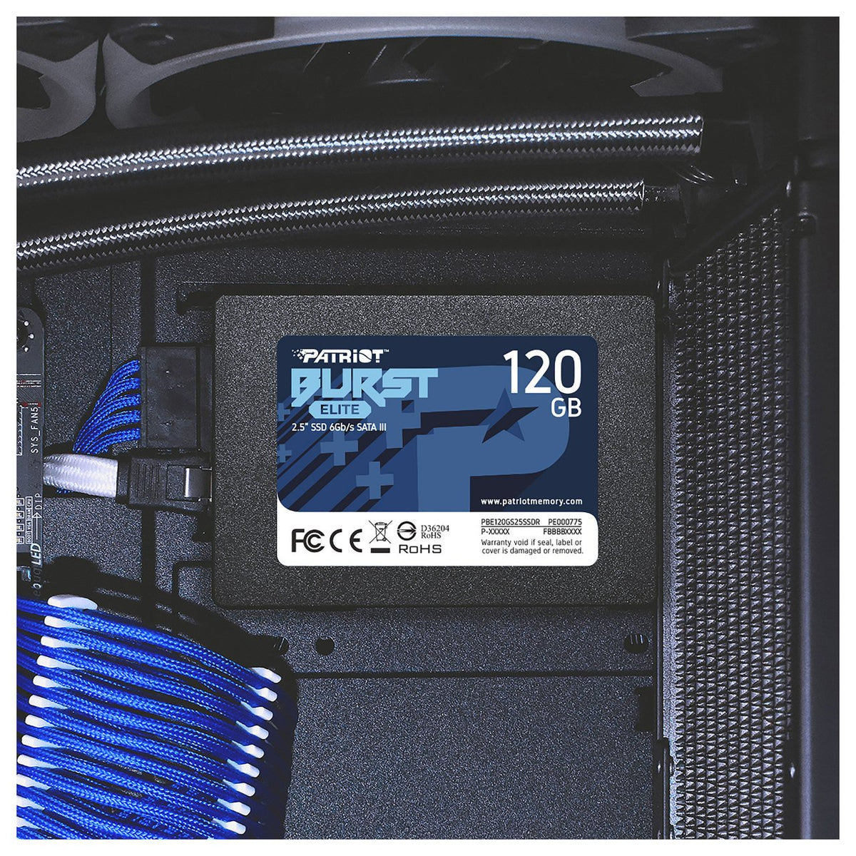 2,5" 120GB Patriot Burst Elite SATA3 450/350 PE000775