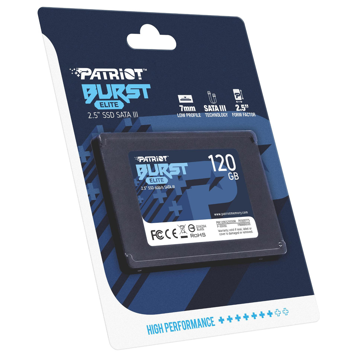2,5" 120GB Patriot Burst Elite SATA3 450/350 PE000775