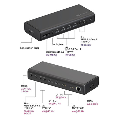 D ICY BOX IB-DK7401-CU31 Multi Dockingstation