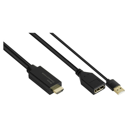 Good Connections Adapter HDMI2.0b-St.-DP1.2-Bu. 0,3m