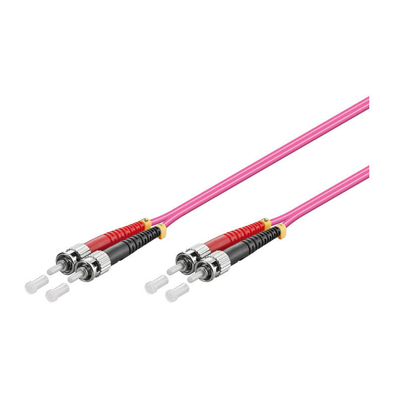 Patchkabel LWL Duplex OM4 (Multimode, 50/125) ST/ST, LSZH, 2m, Good Connections®