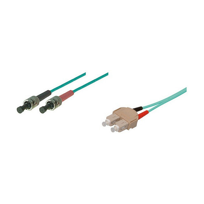 Patchkabel LWL Duplex OM3 (Multimode, 50/125) SC/ST, LSZH, austauschbare Polarität, 3m, Good Connections®