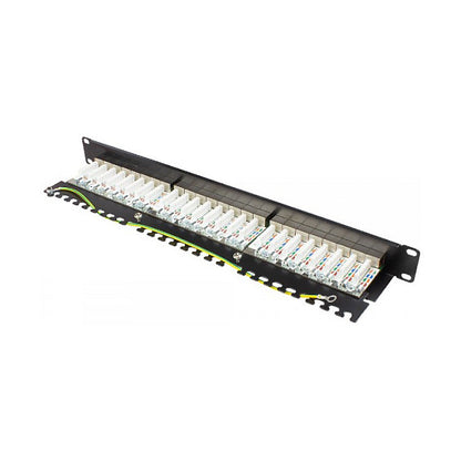 Good Connections Patchpanel 19"Cat. 6A 24-P. 1 HE schw.