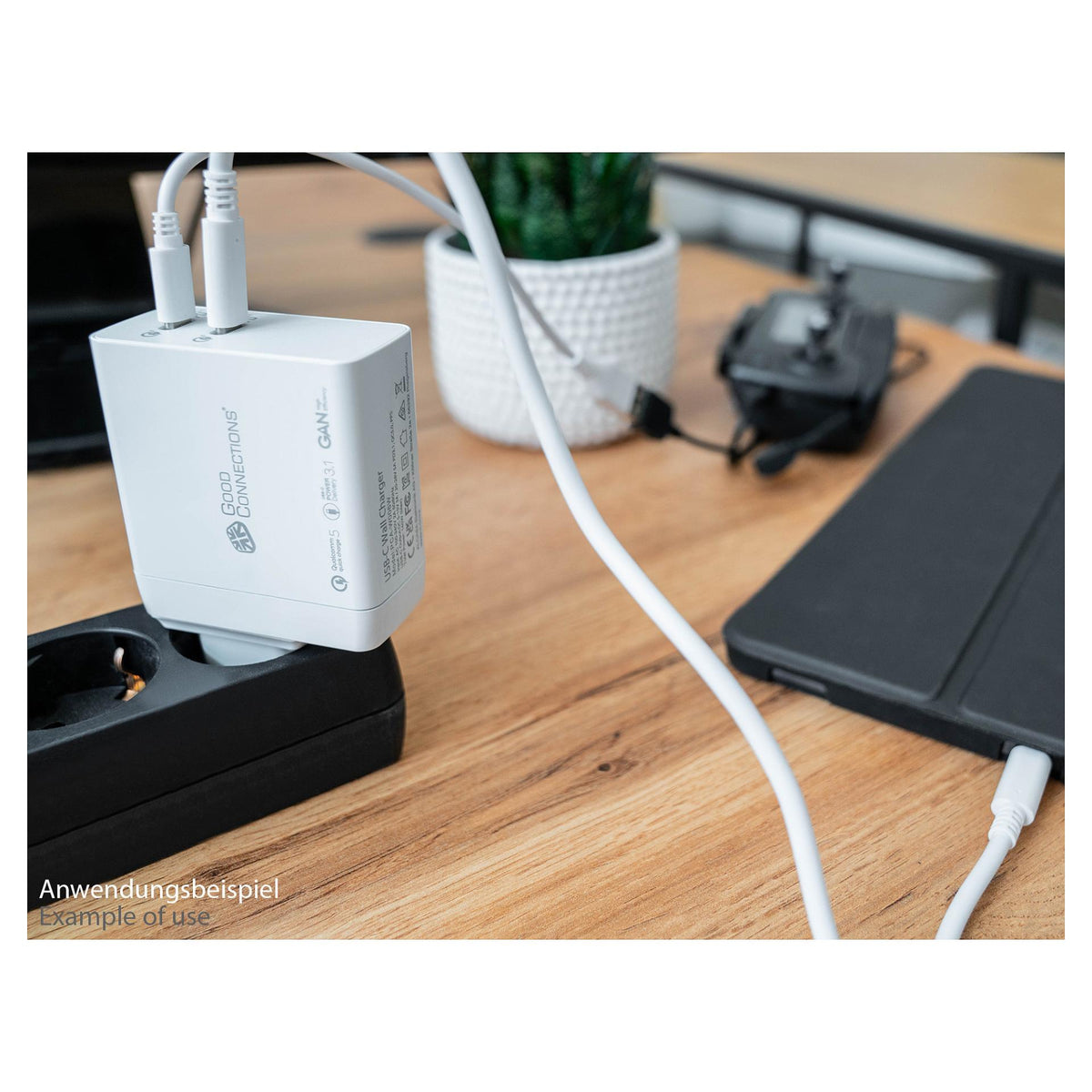 Good Connections USB-Schnellladegerät 140W mit GaN, 2-Port