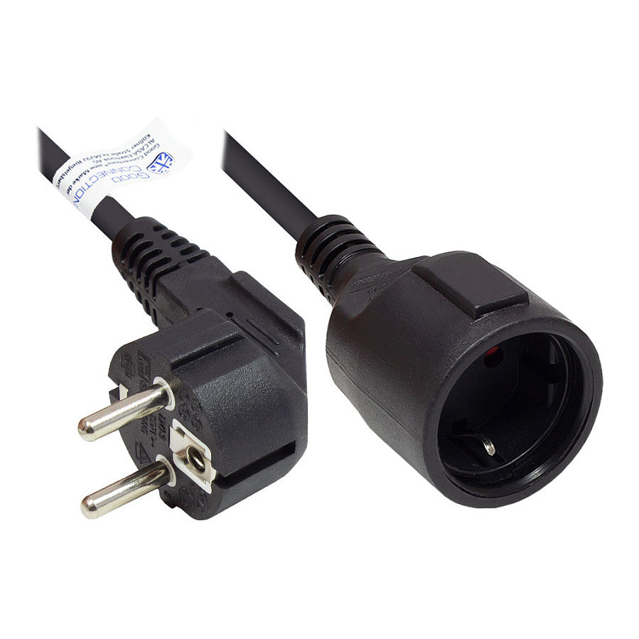Good Connections Schutzkontakt Verlängerung schwarz 2m