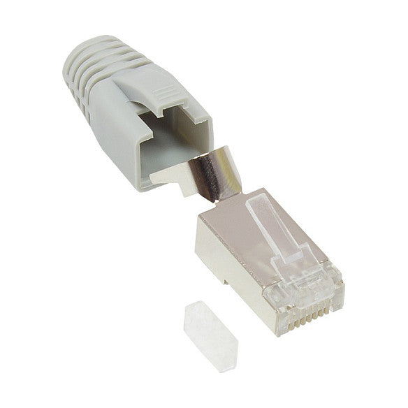 Good Connections RJ45 Netzwerkstecker ges. Cat.6A grau 10x