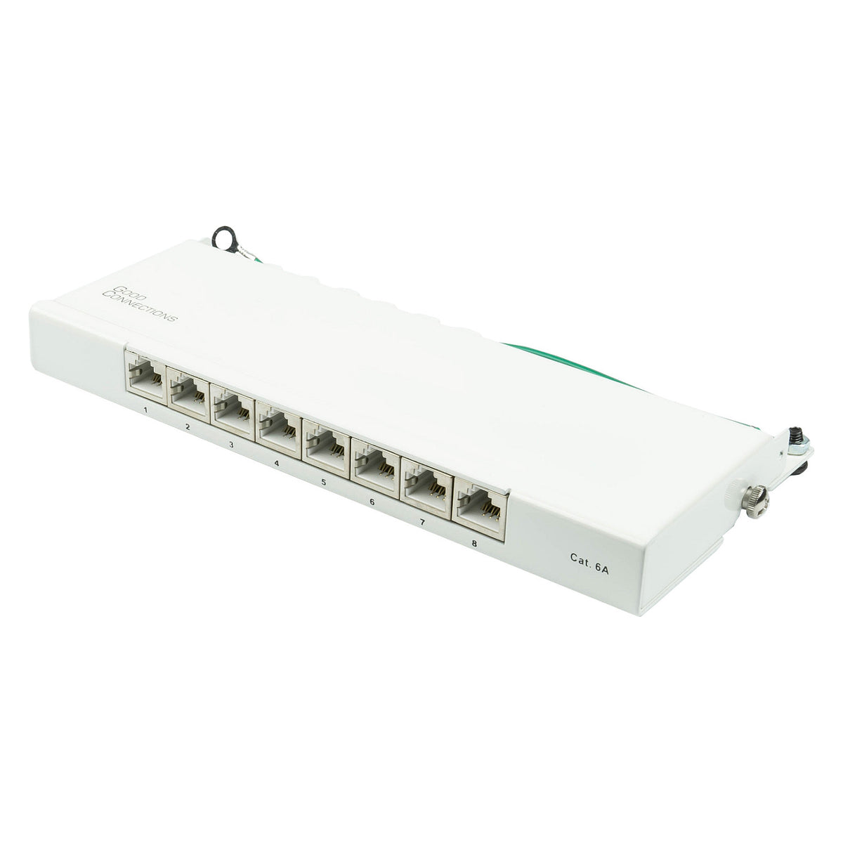 Good Connections Patchpanel Cat.6A 8-Port 0,5 HE reinweiß
