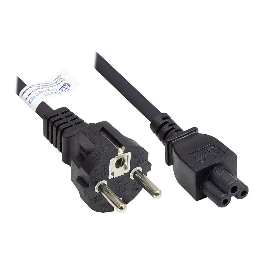 Good Connections Schutzkontakt-Stecker an C5 schwarz 5m