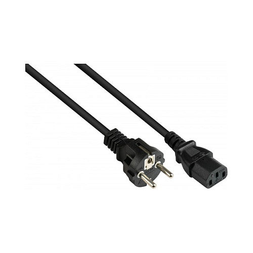 Good Connections Schutzkontakt-Stecker an C13 schw. 5m