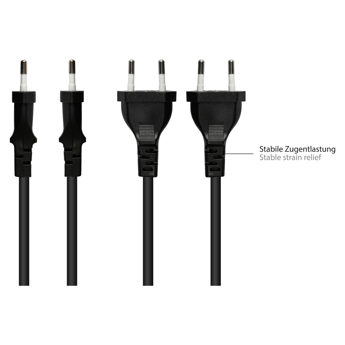 Good Connections Euro-Verlängerung schwarz 1m