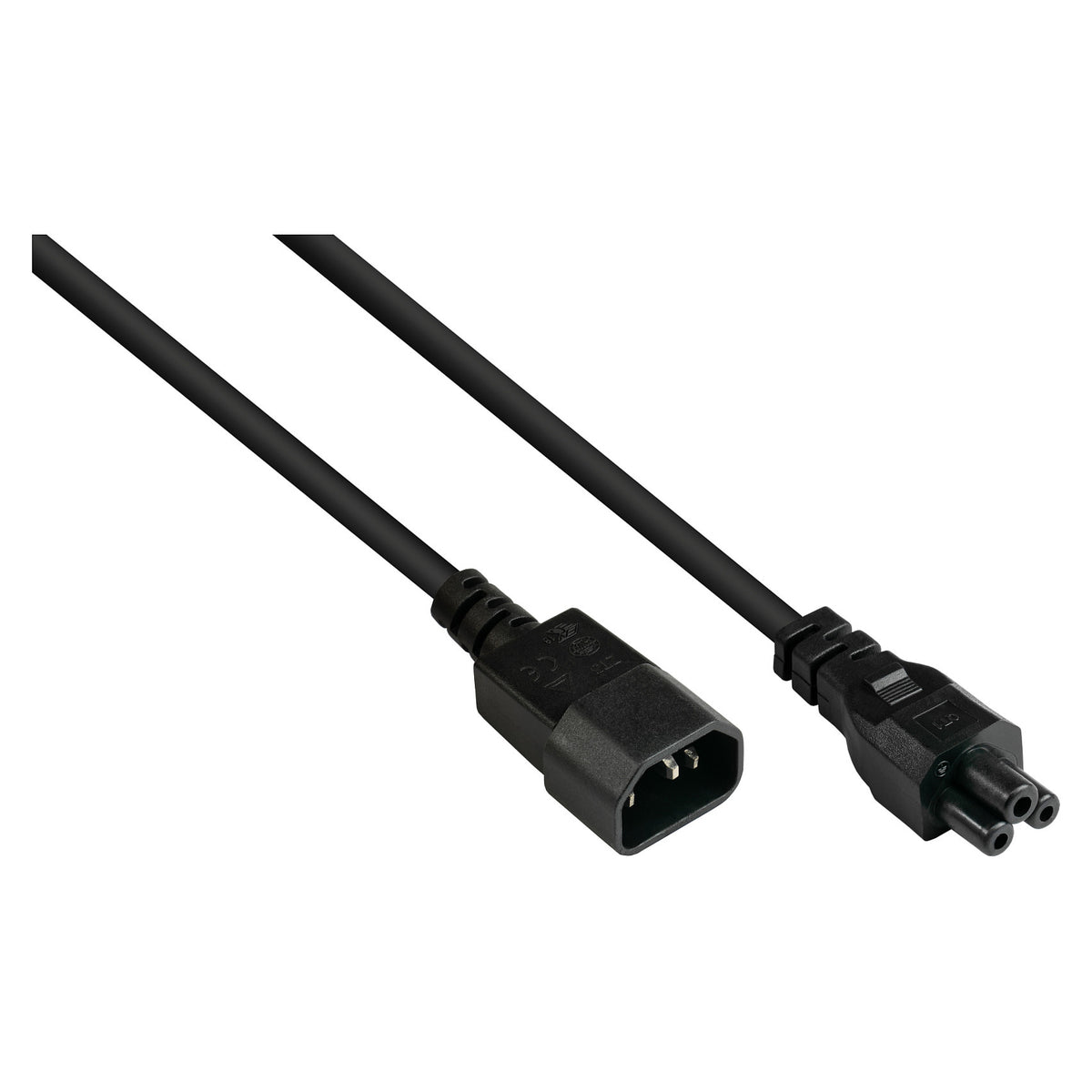 Good Connections Kaltgeräteverlängerung an C5 schwarz 1m
