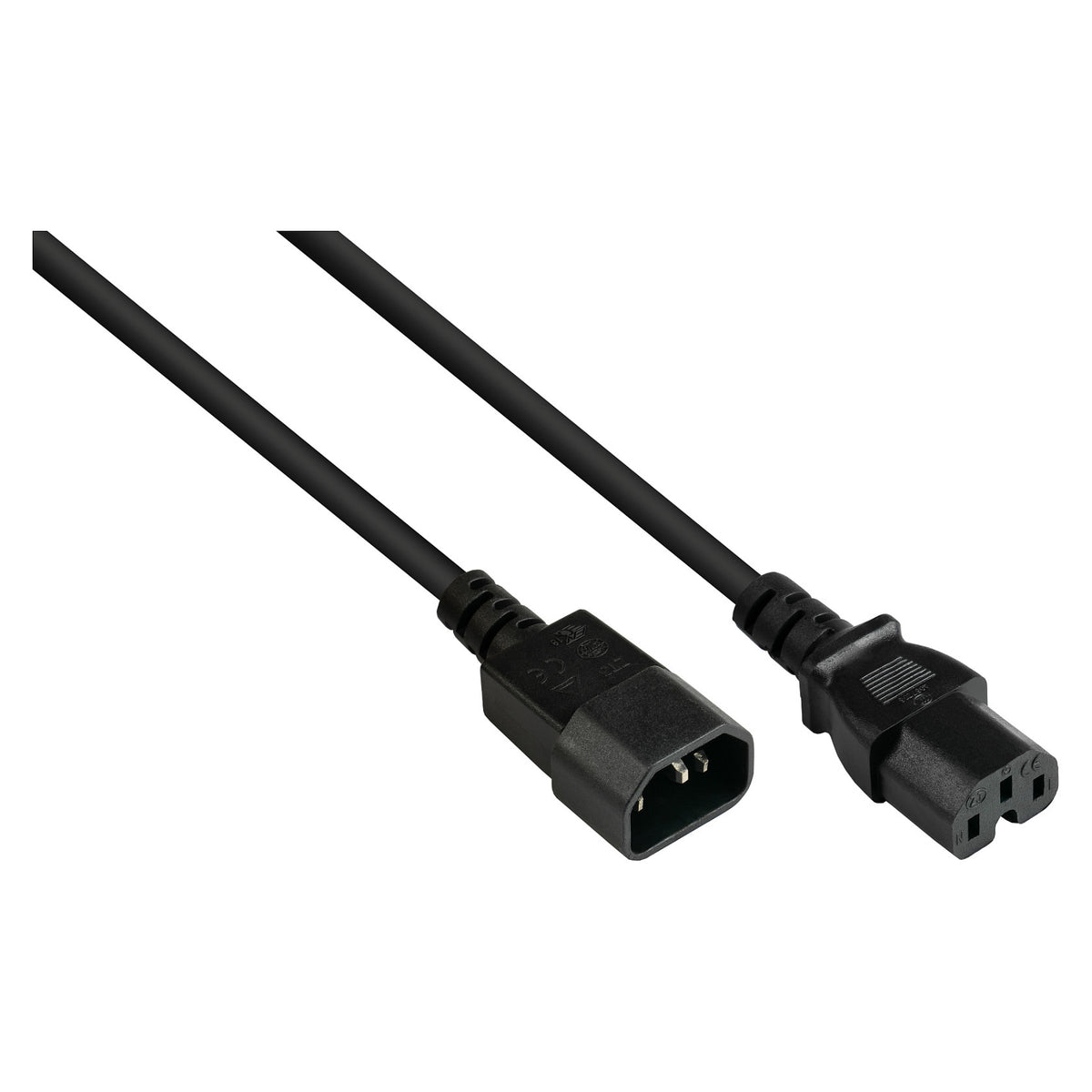 Good Connections Kaltgeräte-Warmgeräte C14 an C15 schw. 5m