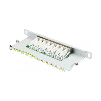Good Connections Patchpanel 10"Cat. 6 8-P. 0,5 HE lichtgr.