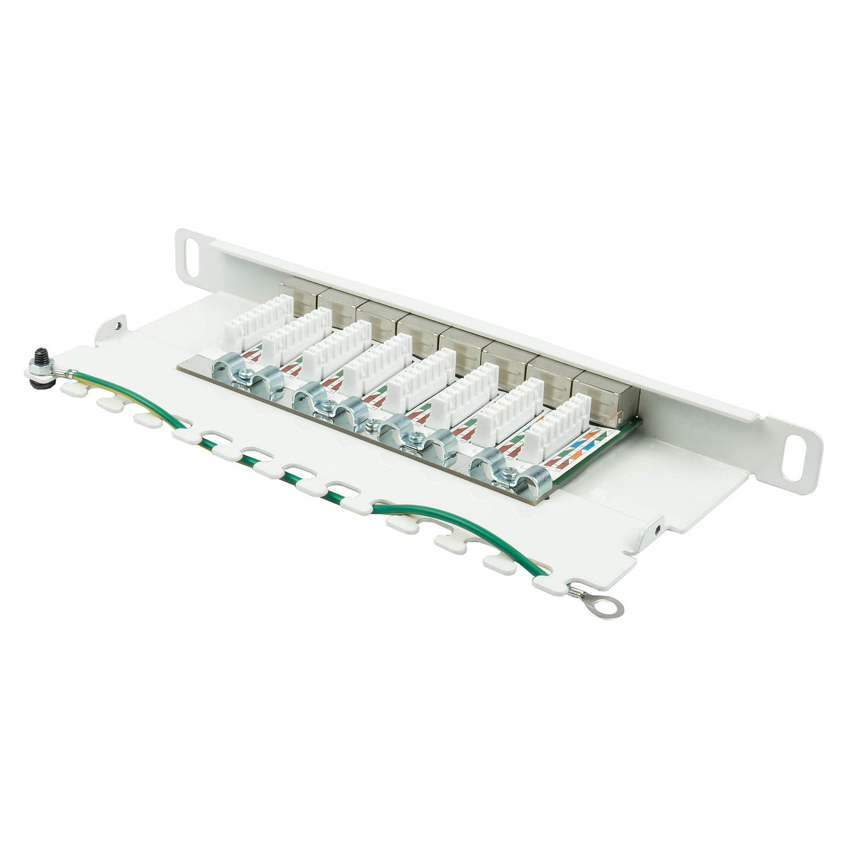 Good Connections Patchpanel 10"Cat. 6A 8-P 0,5HE reinweiß